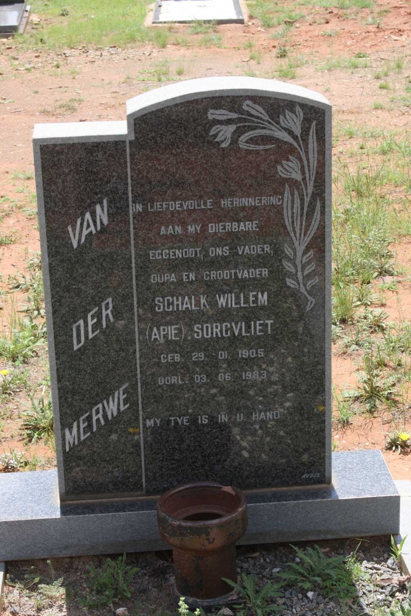 MERWE Schalk Willem, v.d. 1905-1983