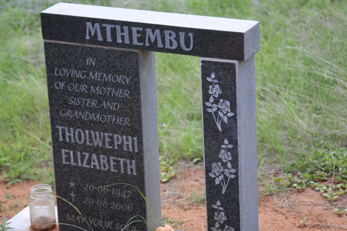MTHEMBU Tholwephi Elizabeth 1947-2006