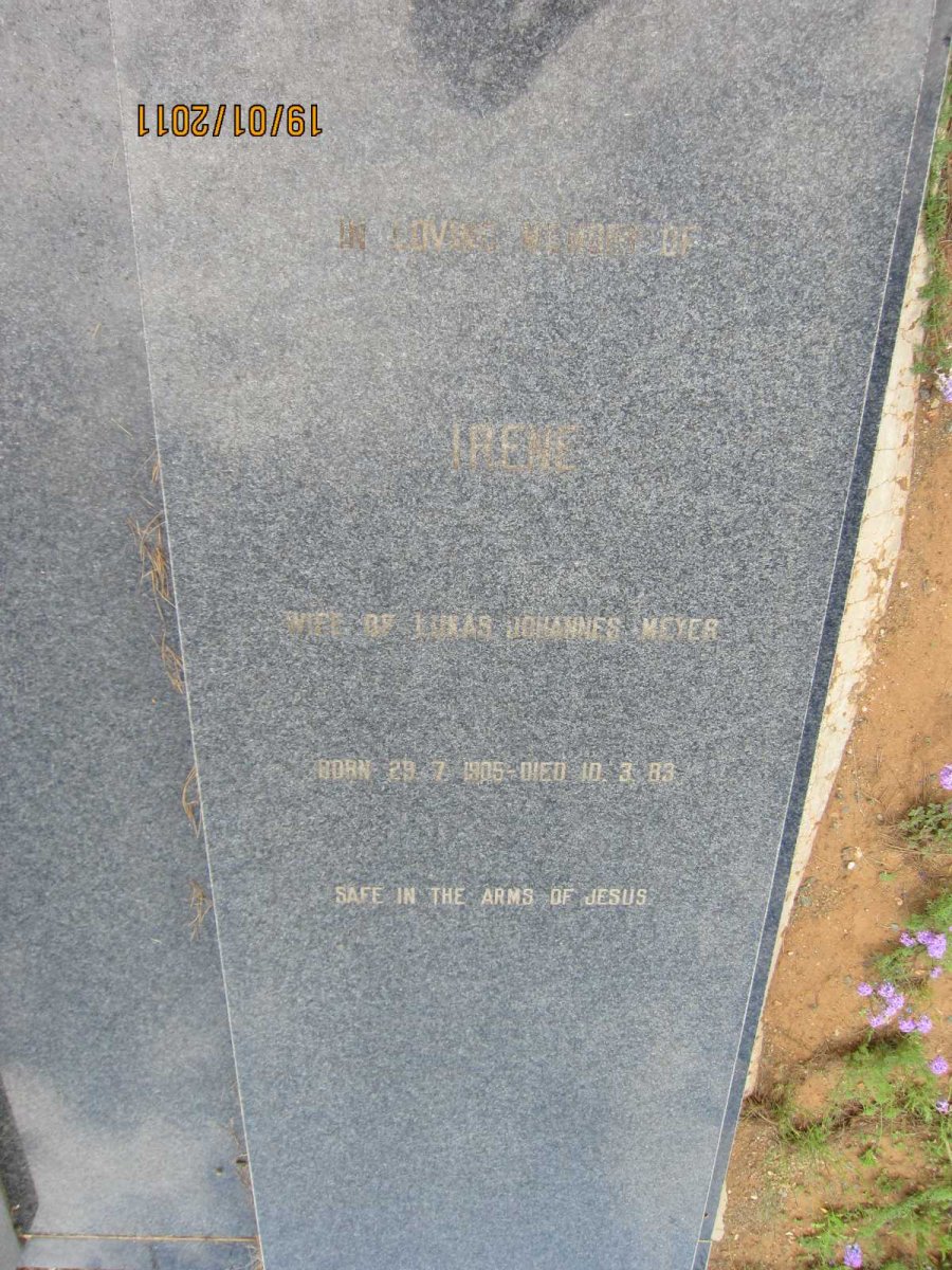 MEYER Irene 1905-1983