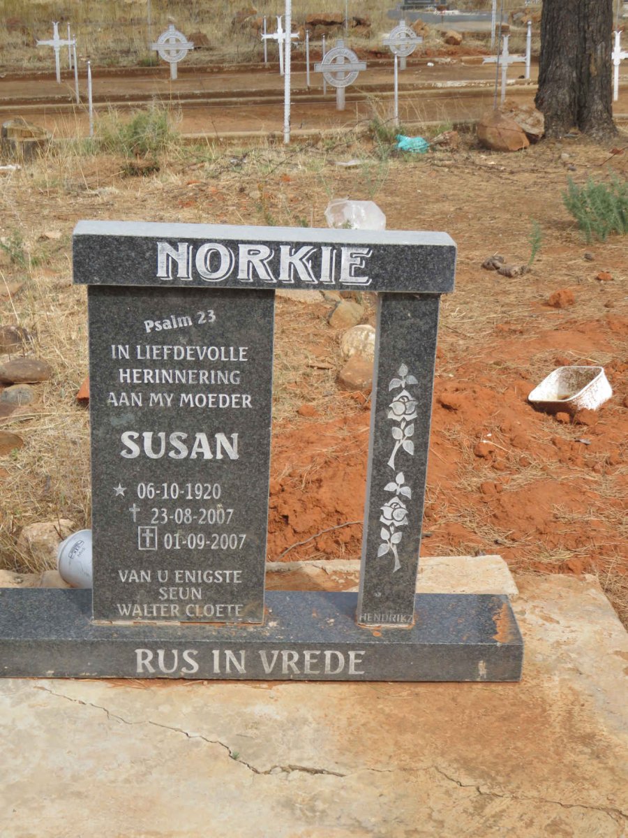 NORKIE Susan 1920-2007