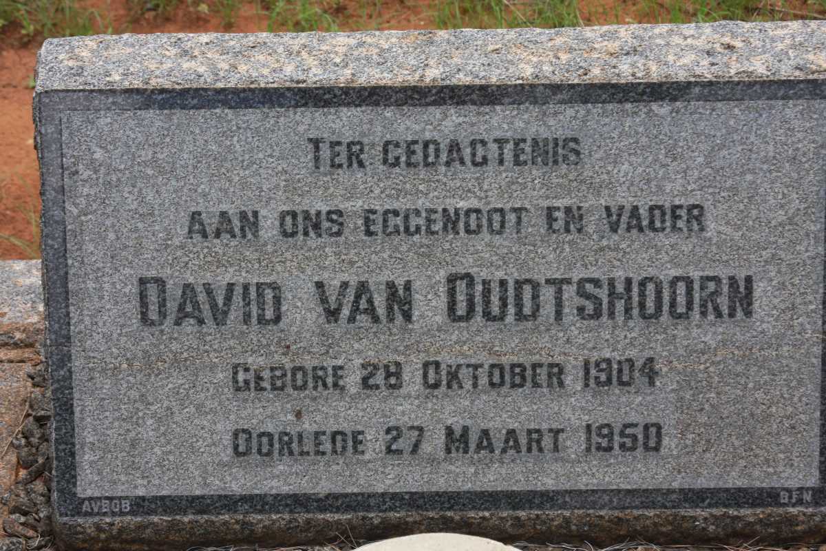OUDTSHOORN David, van 1904-1950
