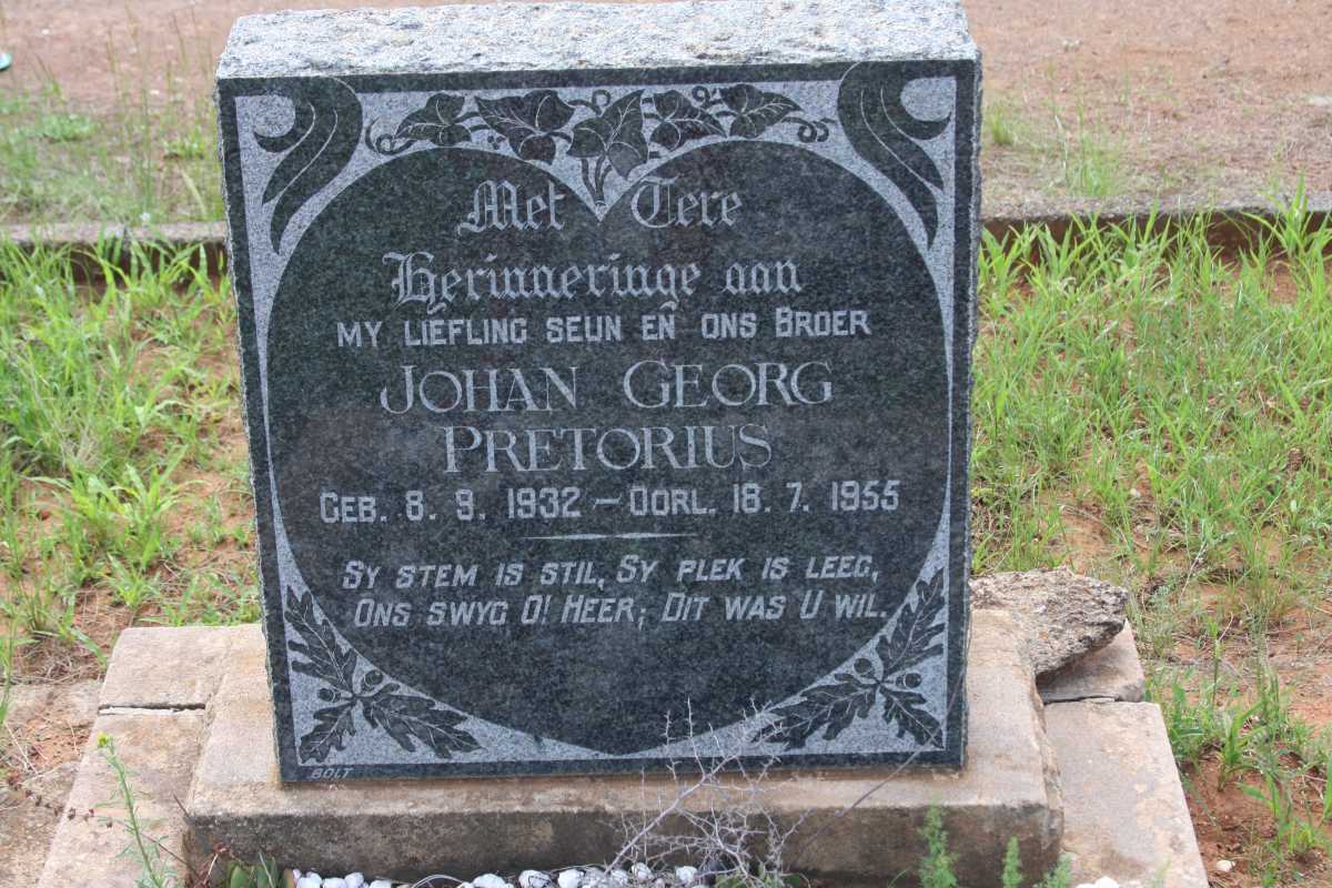 PRETORIUS Johan Georg 1932-1955