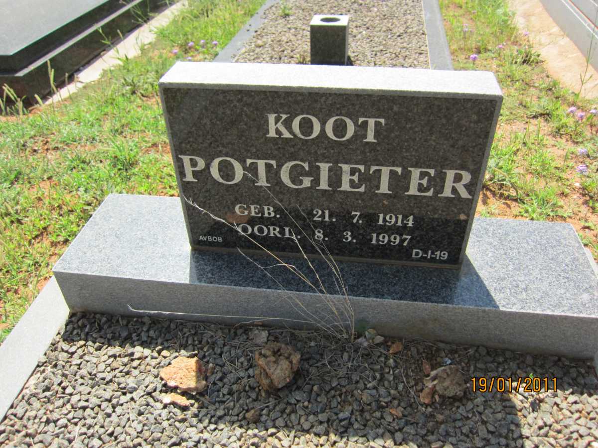 POTGIETER Koot 1914-1997