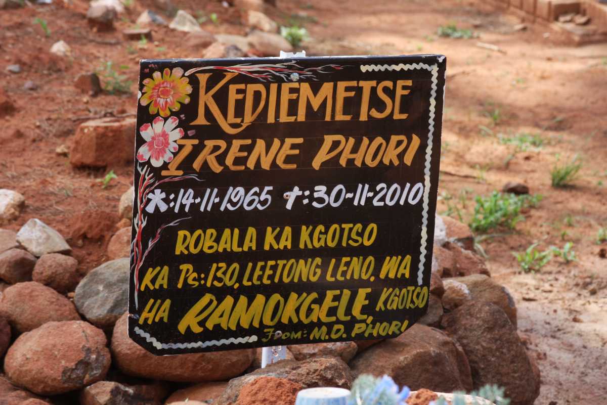 PHORI Kediemetsa Irene 1965-2010