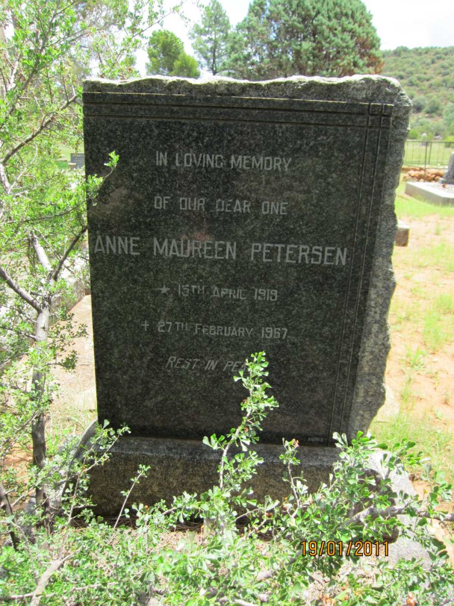 PETERSEN Anne Maureen 1919-1967