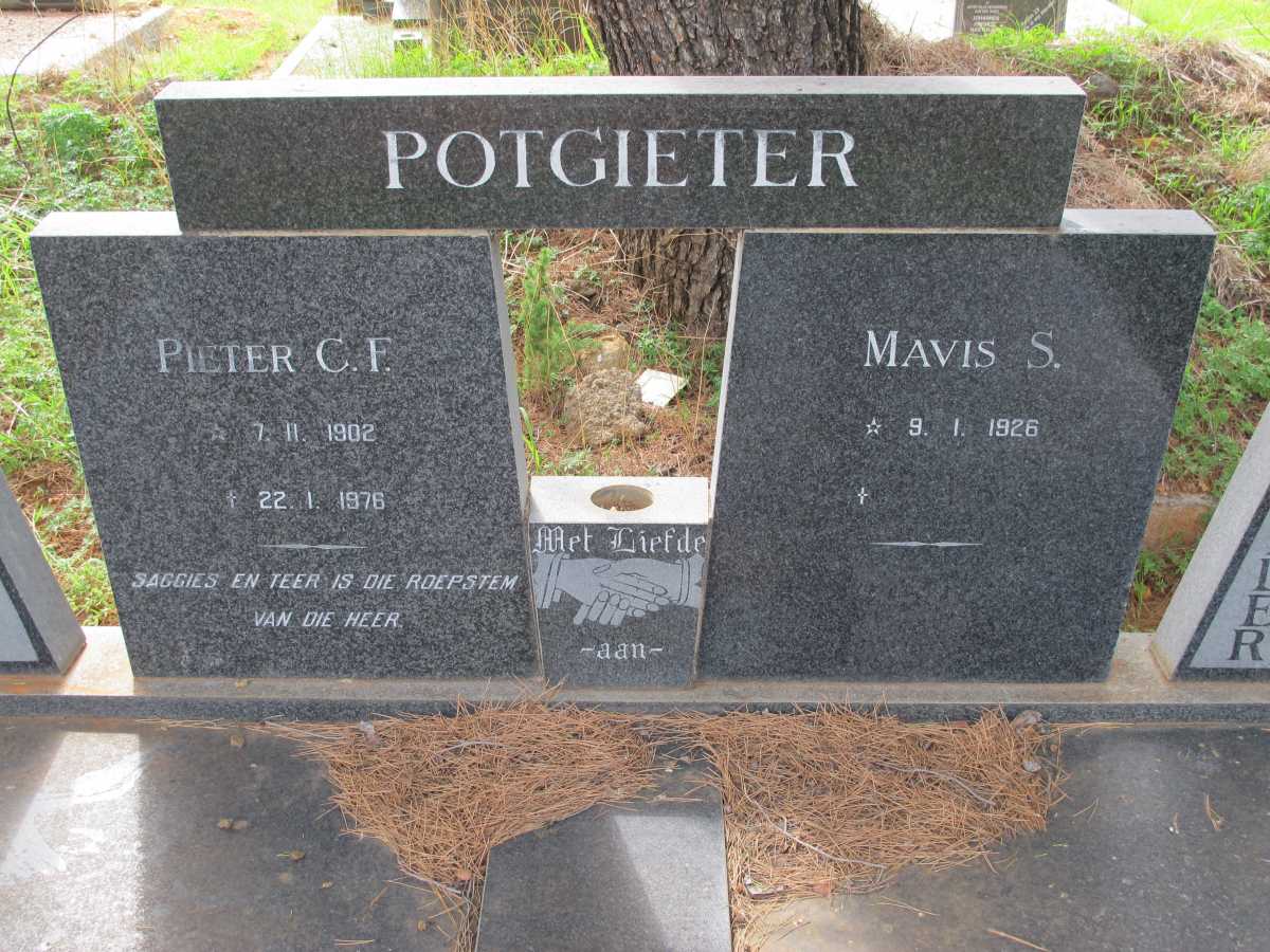 POTGIETER Pieter C.F. 1902-1976