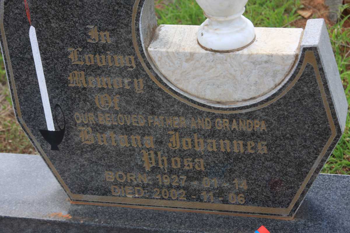 PHOSA Butana Johannes 1927-2002