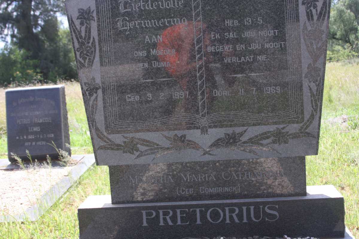 PRETORIUS Martha Maria Catharina COMBRINCK 1897-1969