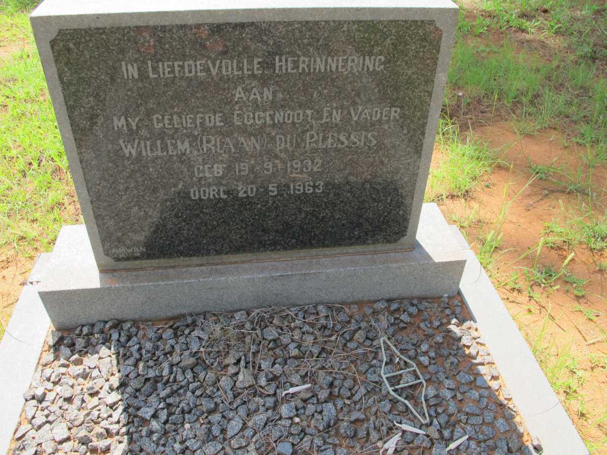 PLESSIS Willem, du 1932-1963