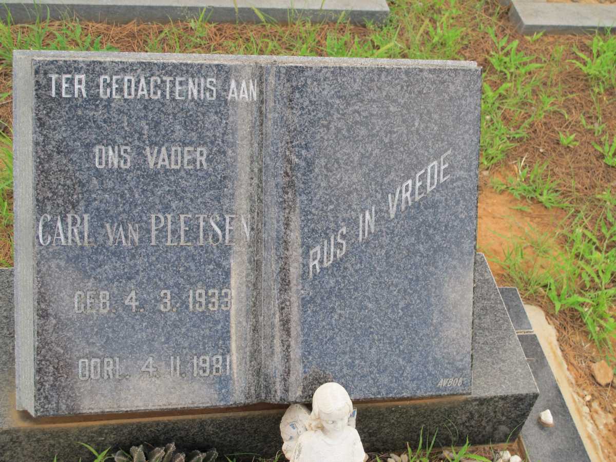 PLETSEN Carl, van 1933-1981