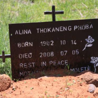 PHOBA Alina Thokaneng 1902-2008