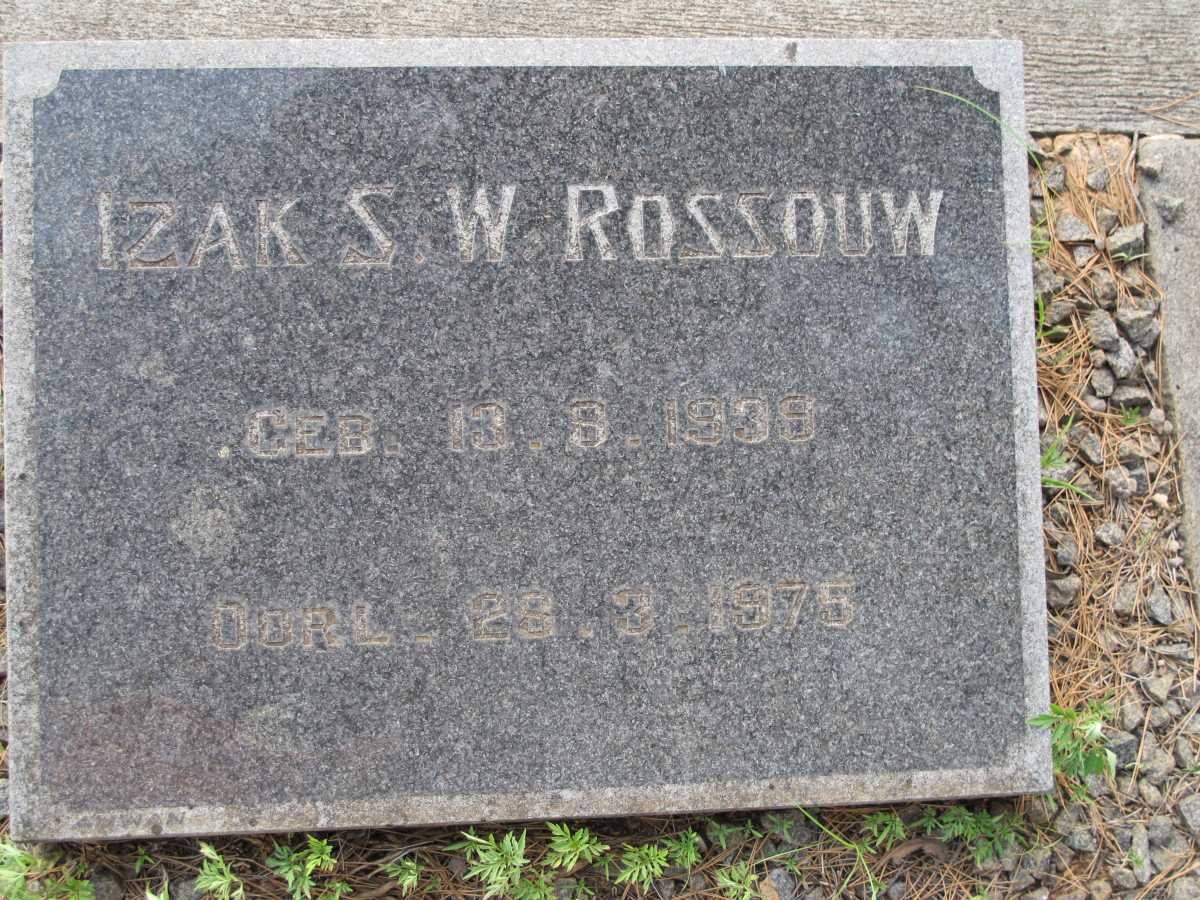 ROSSOUW Izak S.W. 1909-1975