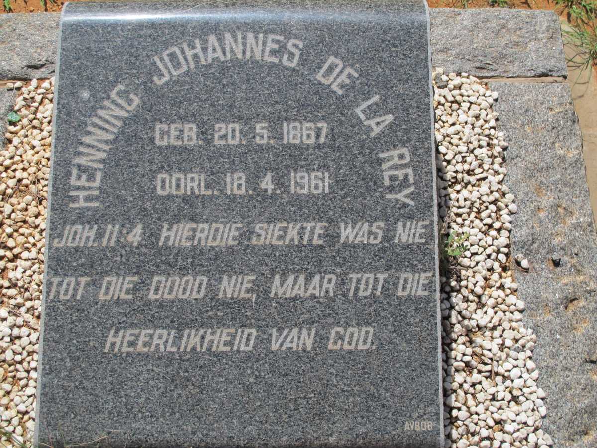 REY Henning Johannes, de la 1867-1961