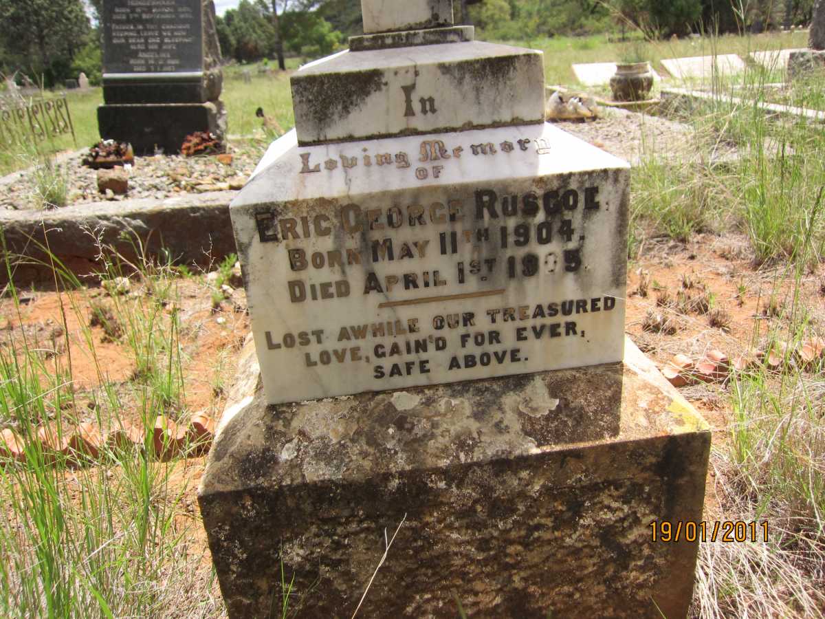 RUSCOE Eric George 1904-1905