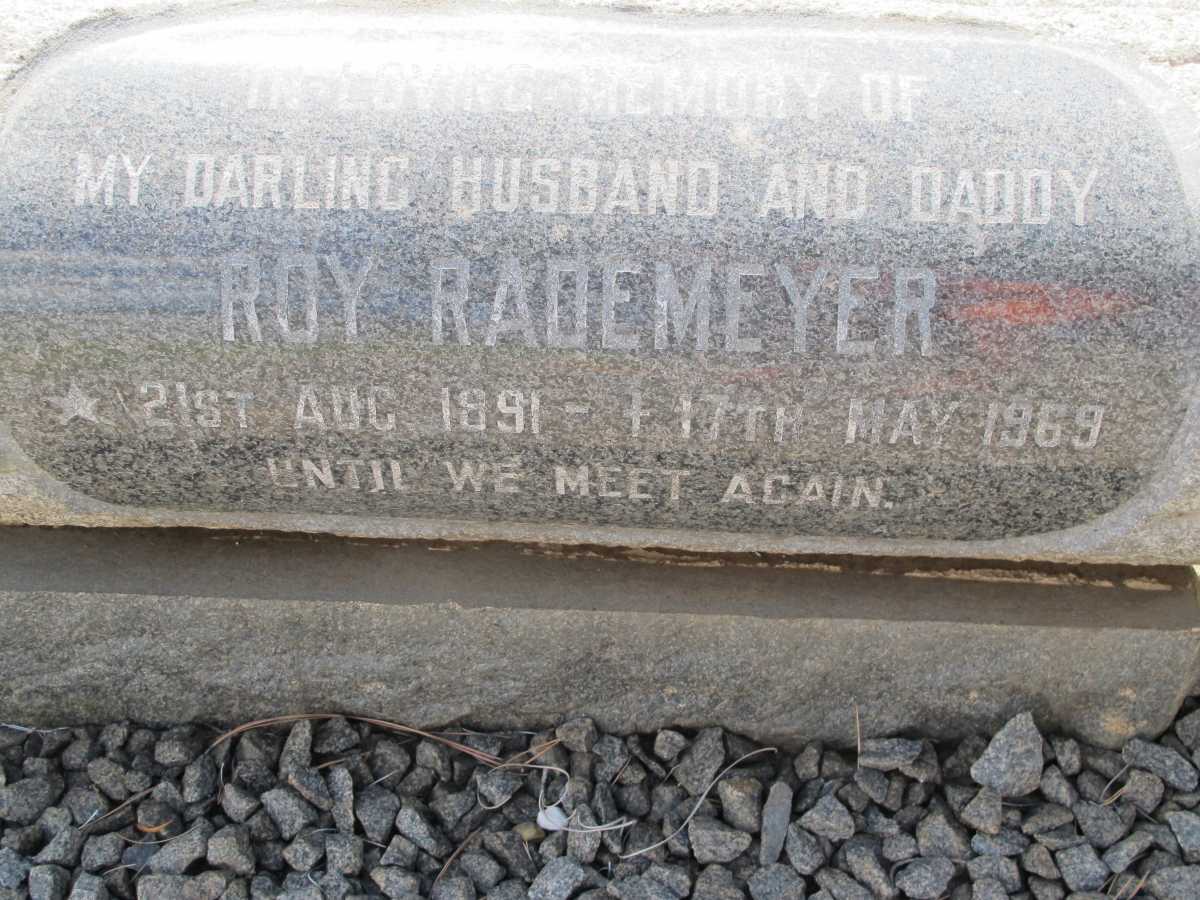 RADEMEYER Roy 1891-1969