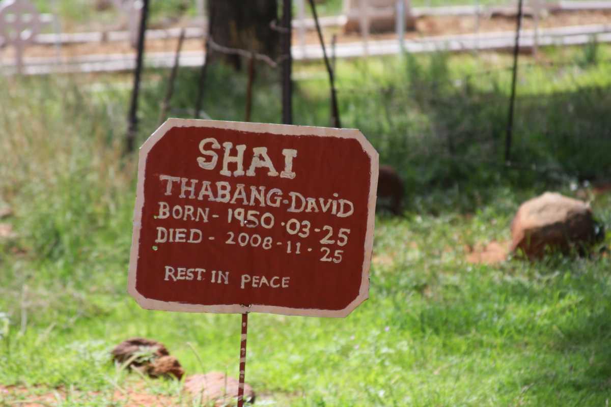 SHAI Thabang David 1950-2008