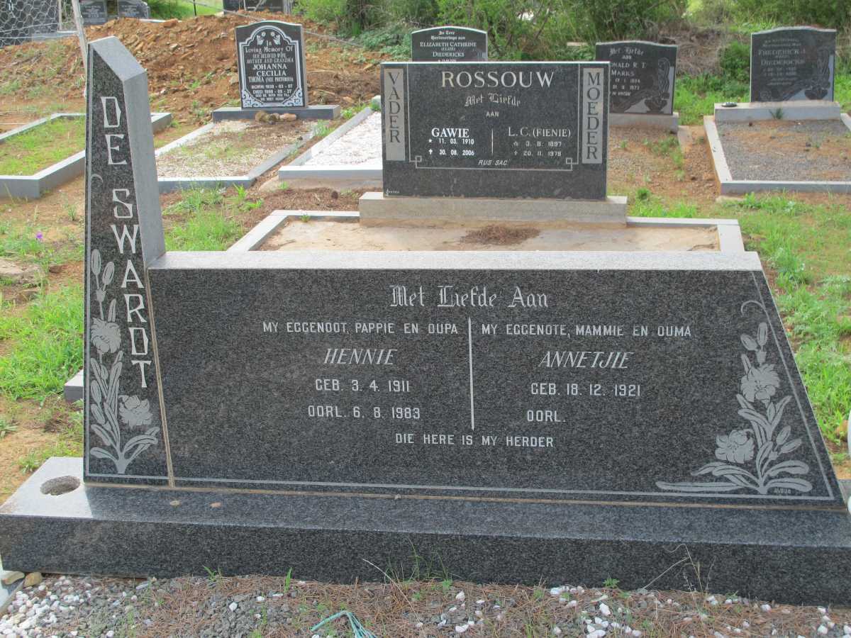 SWARDT Hennie, de 1911-1983 &amp; Annetjie 1921-