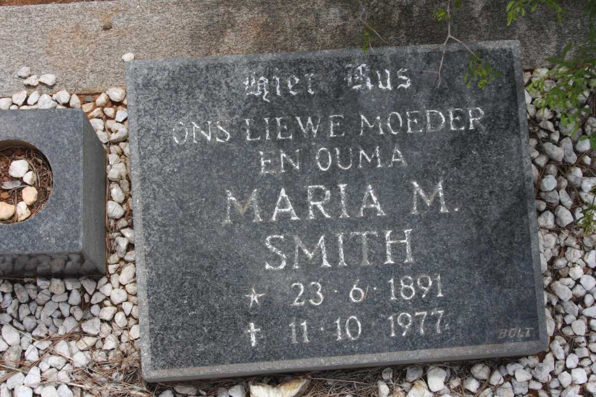 SMITH Maria M. 1891-1977