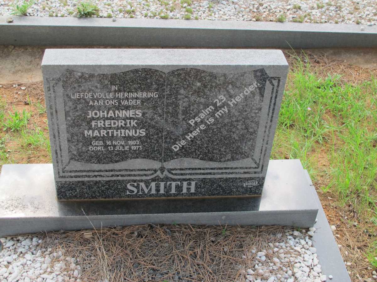 SMITH Johannes Fredrik Marthinus 1903-1973