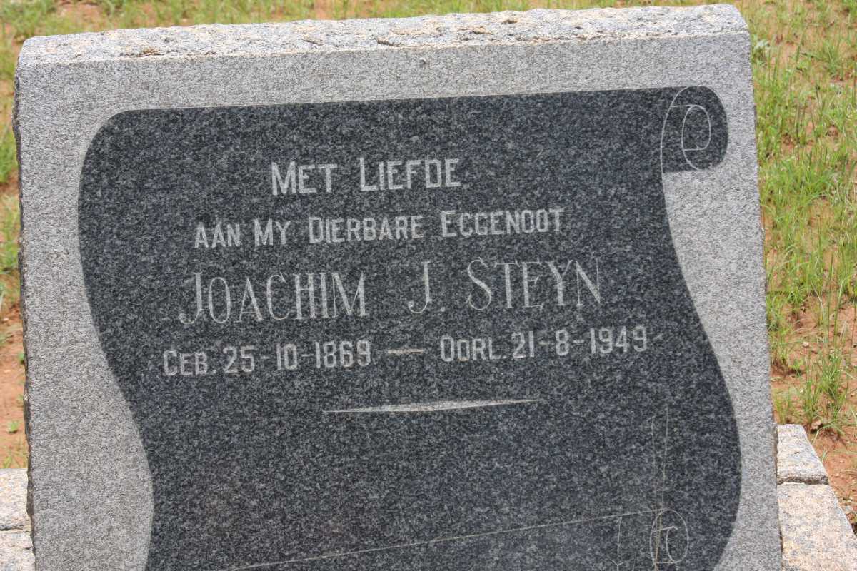 STEYN Joachim J. 1869-1949