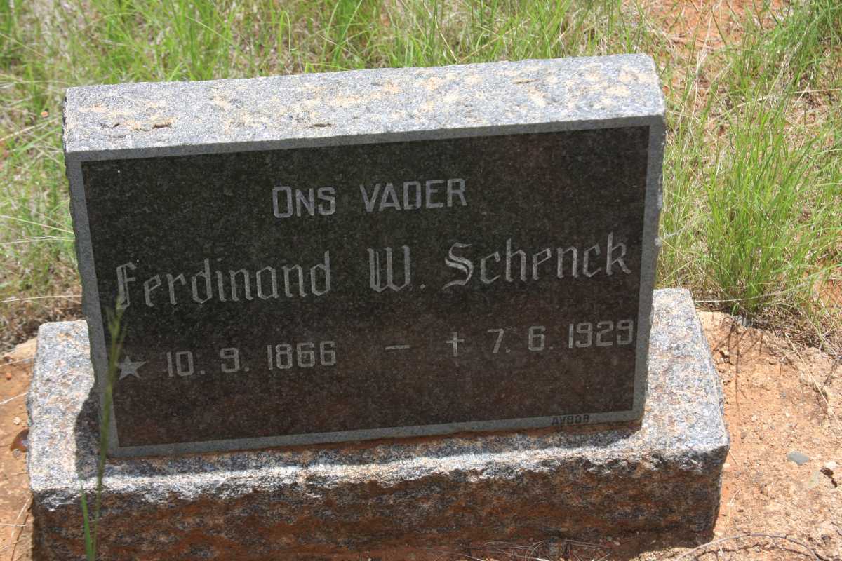 SCHENCK Ferdinand W. 1866-1929
