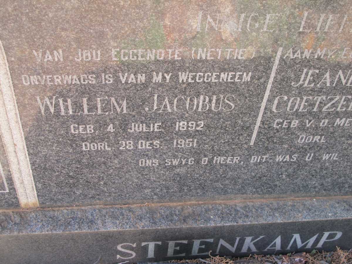 STEENKAMP Willem Jacobus 1892-1951