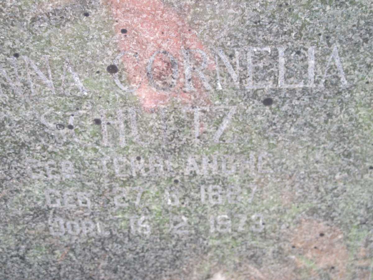 SCHULTZ Anna Cornelia 18?7-19?9