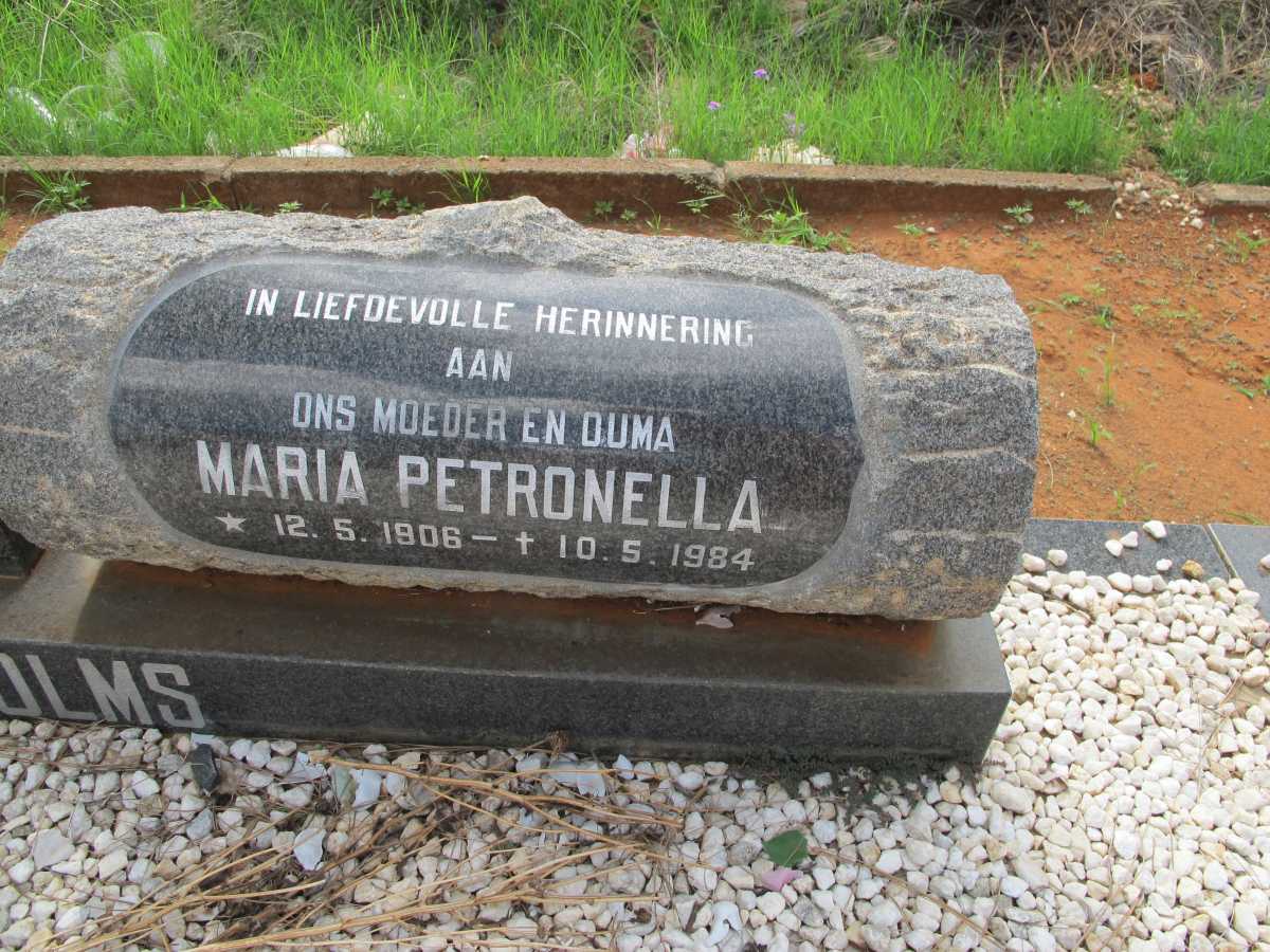 SOLMS Maria Petronella 1906-1984