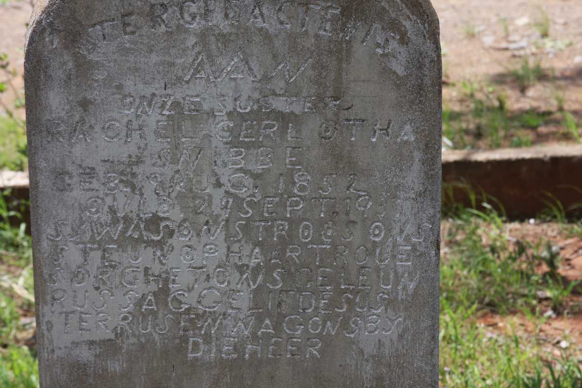 SNIBBE Rachel Cerlotha 1852-193?
