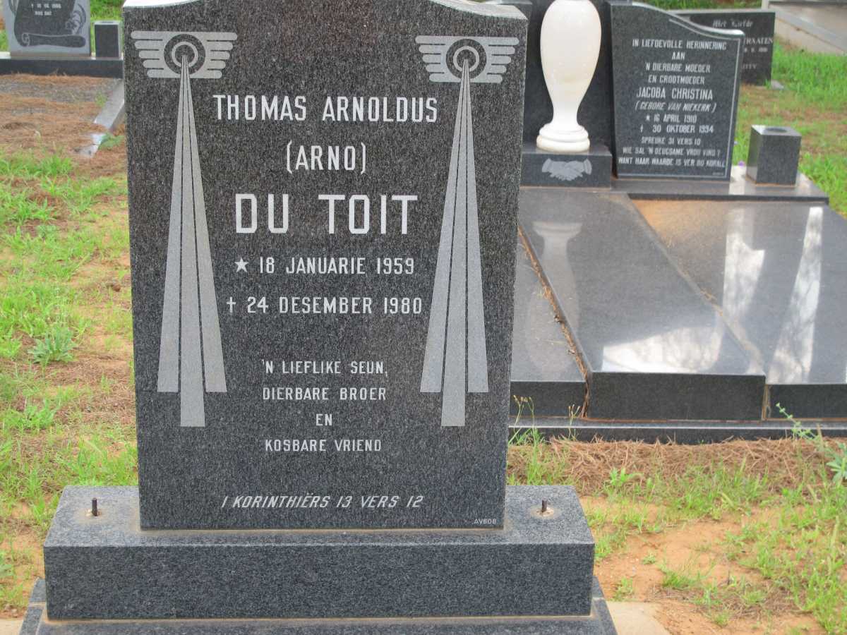 TOIT Thomas Arnoldus, du 1959-1980