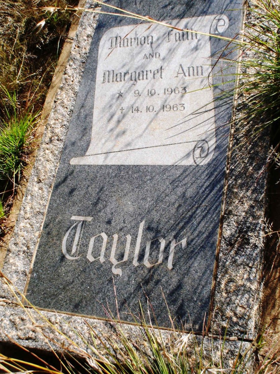 TAYLOR Marion Faith 1963-1963 :: TAYLOR Margaret Ann 1963-1963