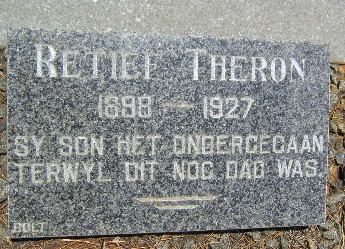 THERON Retief 1898-1927