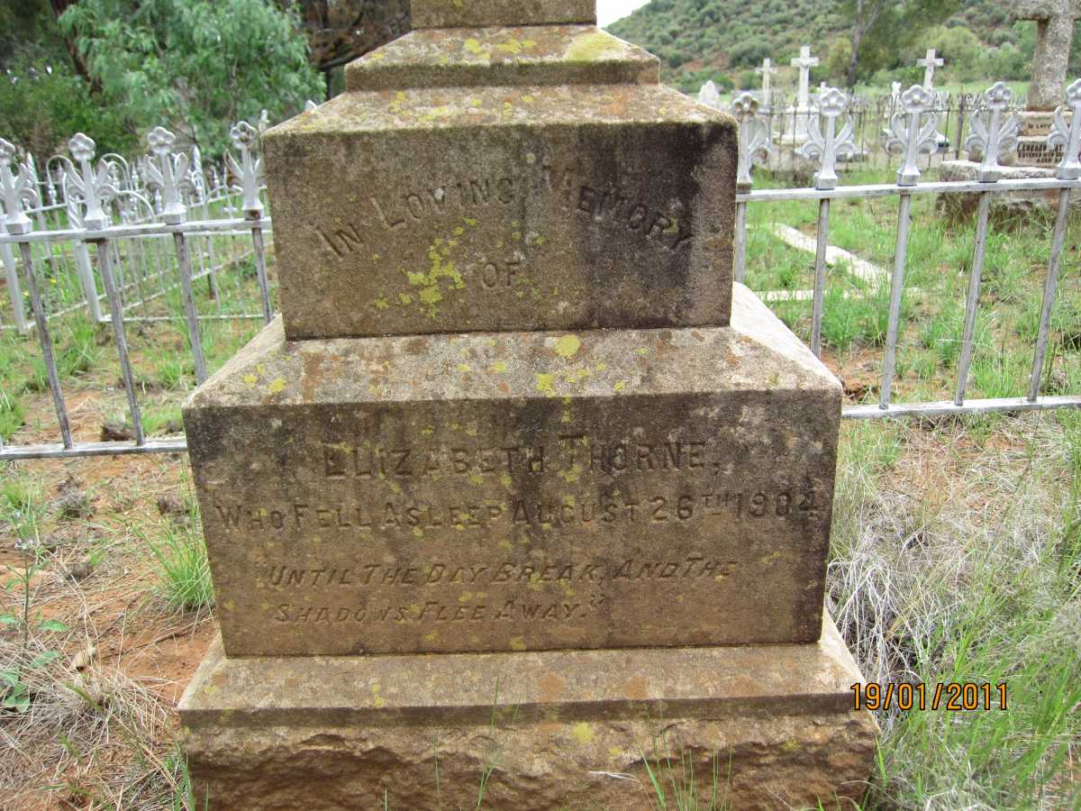 THORNE Elizabeth -1904
