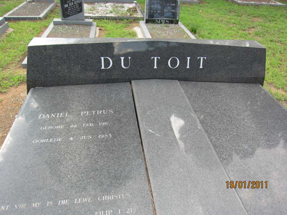 TOIT Daniel Petrus, du 1911-1983