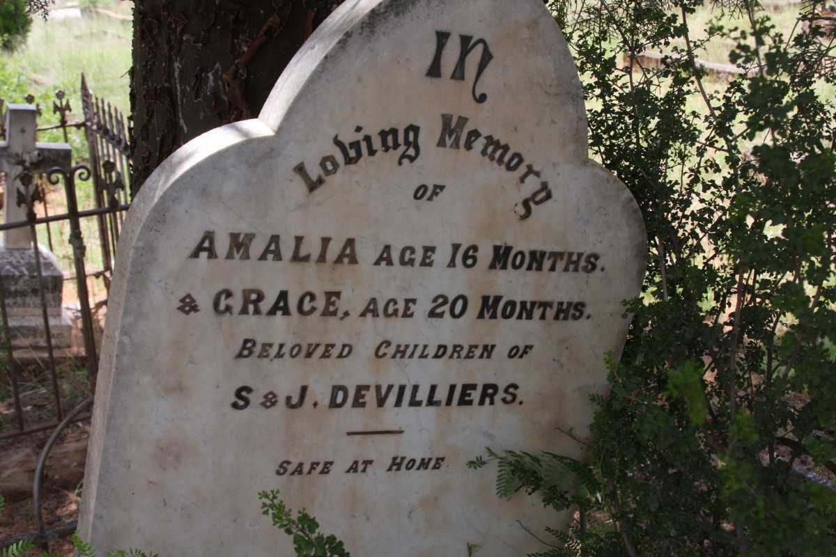 VILLIERS Amalia, de :: DE VILLIERS Grace