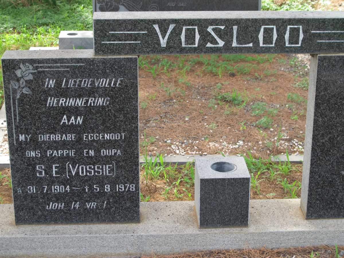 VOSLOO S.E. 1904-1978
