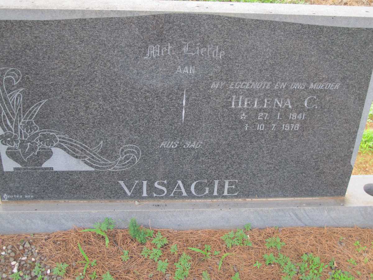 VISAGIE Helena C. 1941-1976
