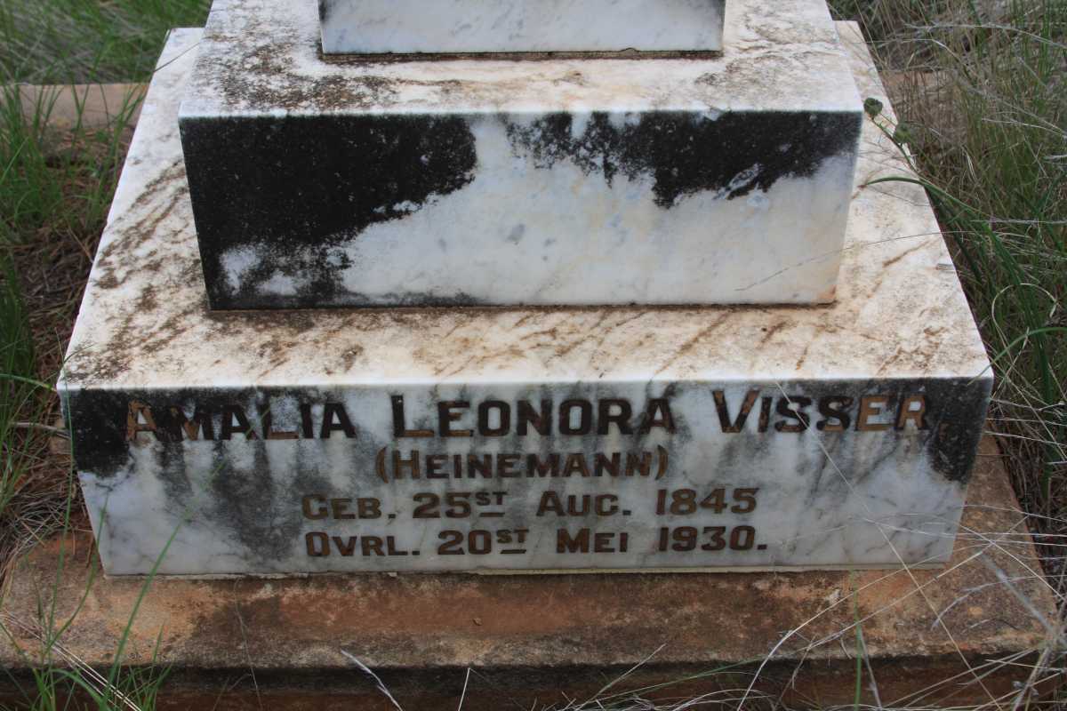 VISSER Amalia Leonora nee HEINEMANN 1845-1930