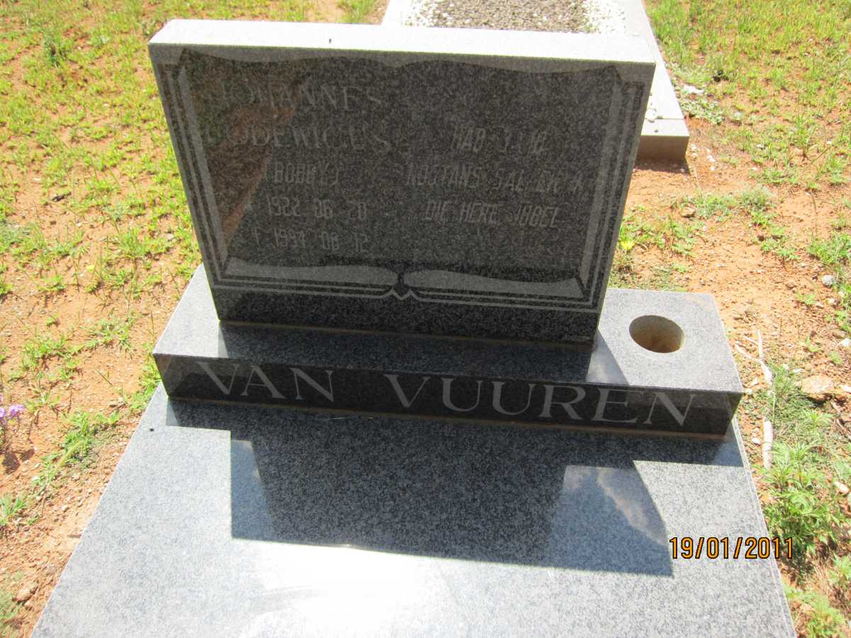 VUUREN Johannes Lodewicus, van 1922-1994