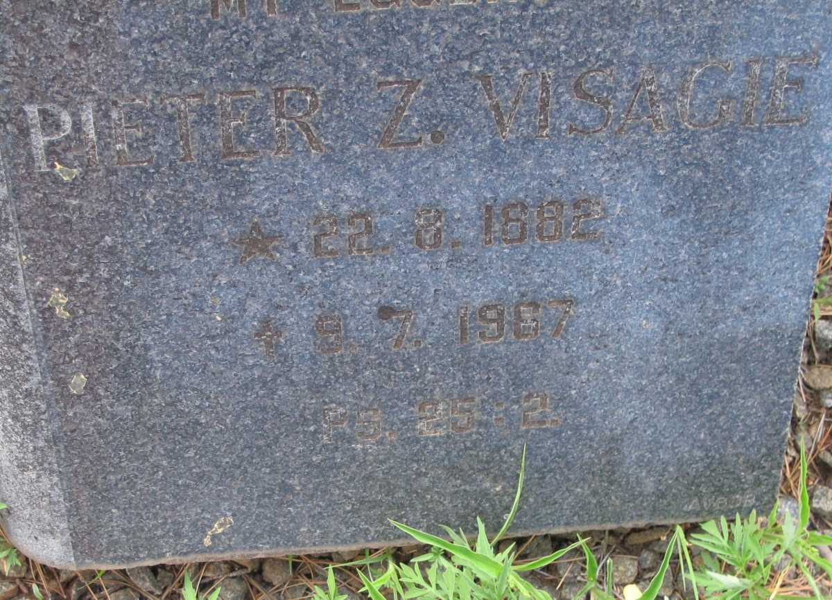 VISAGIE Pieter Z. 1882-1967