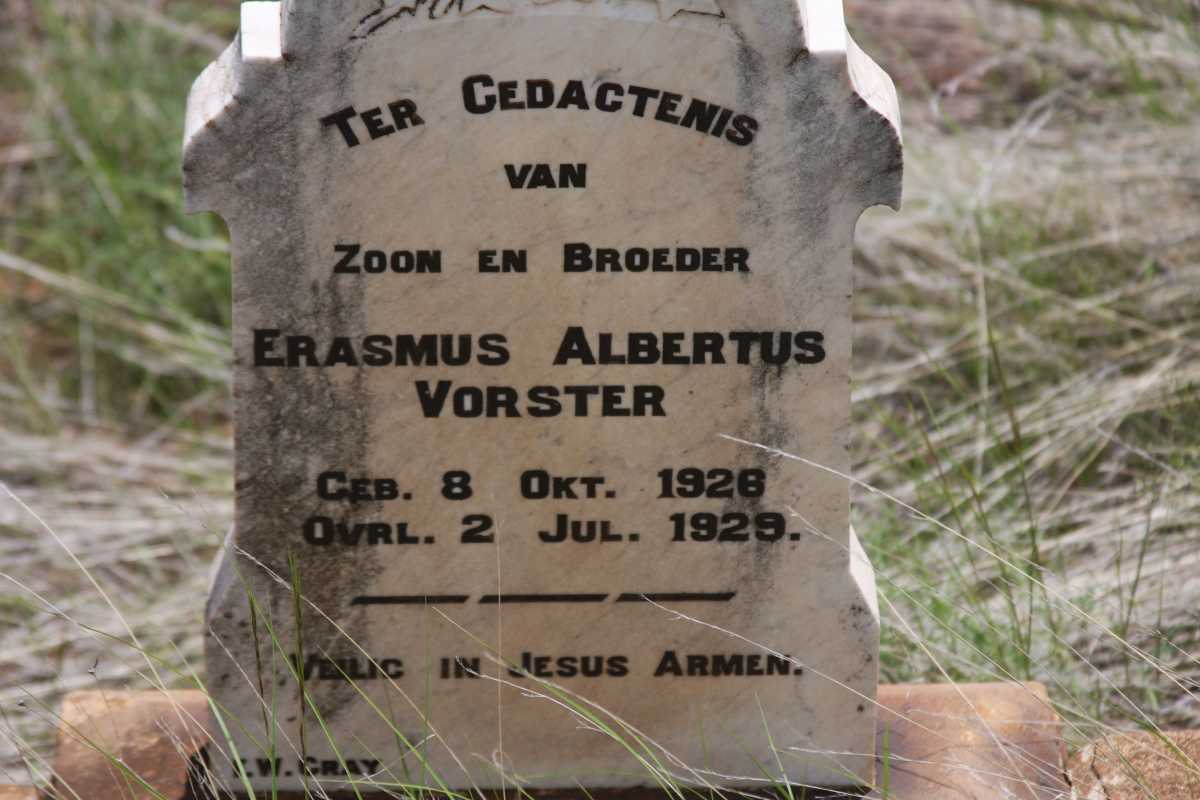 VORSTER Erasmus Albertus 1928-1929