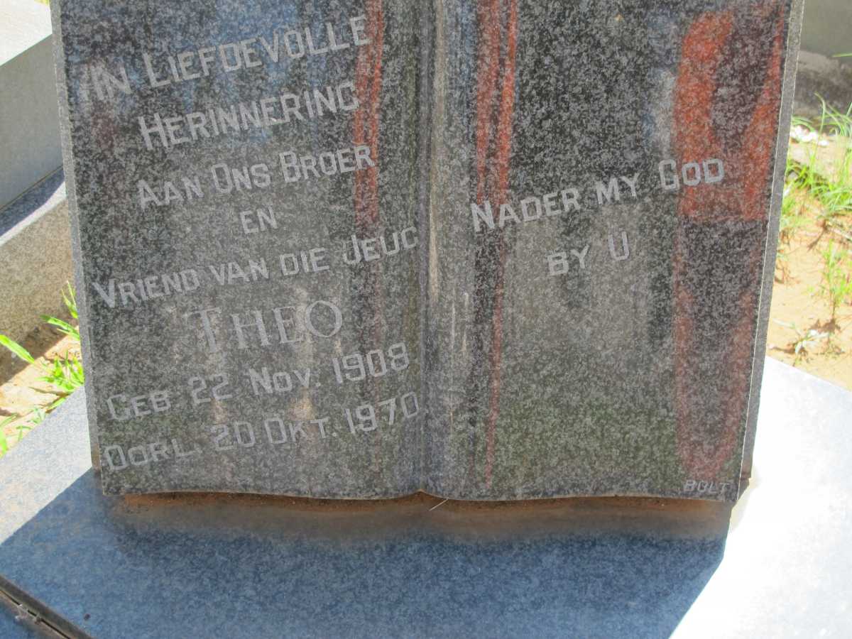 VUUREN Theo, Jansen van 1908-1970