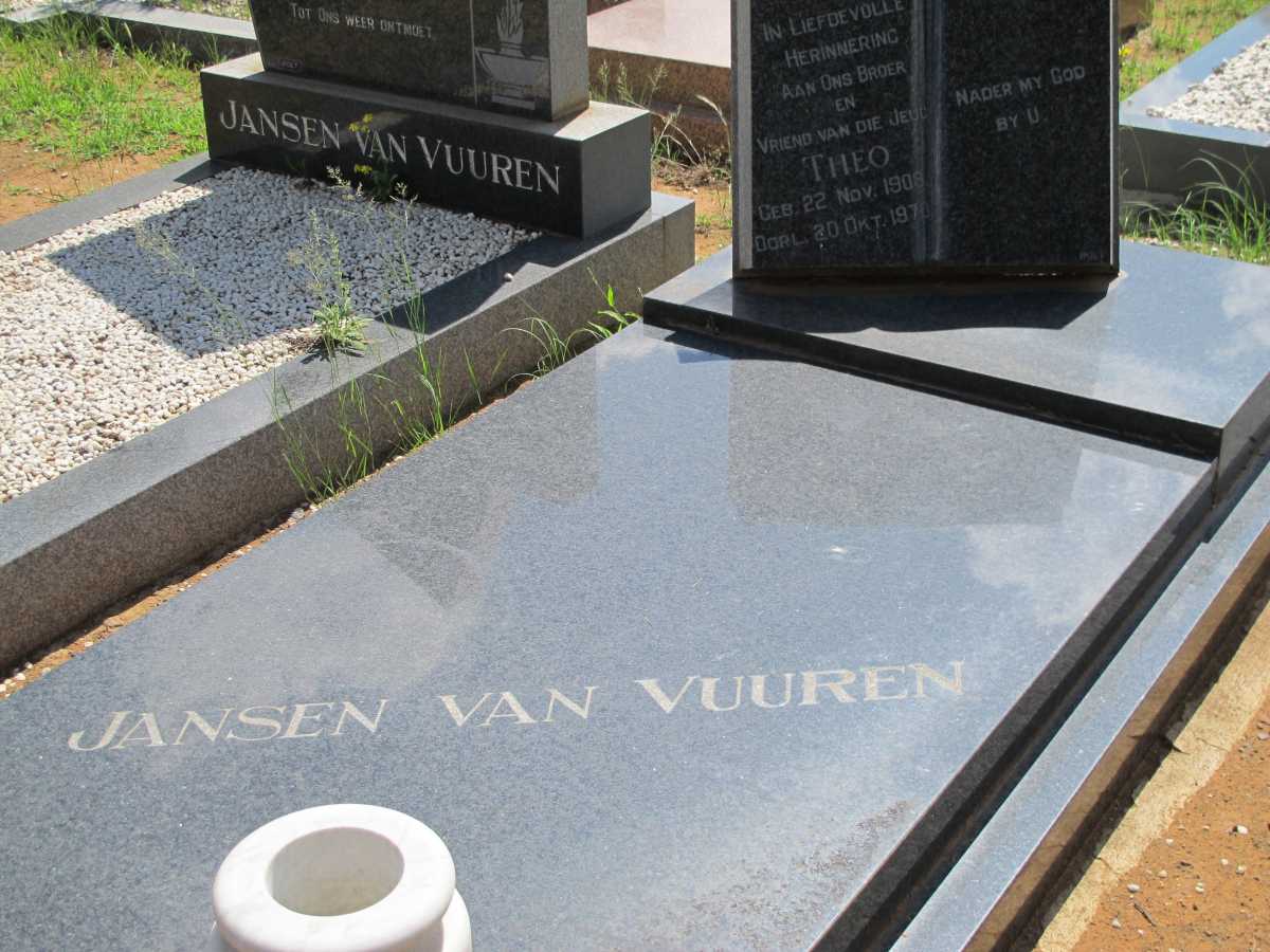 VUUREN Theo, Jansen van 1908-1970