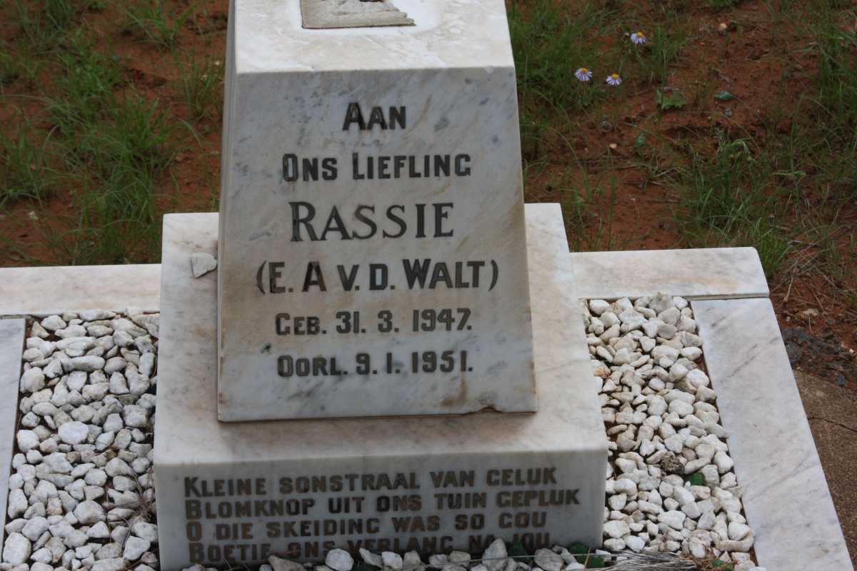 WALT E.A., v.d. 1947-1951