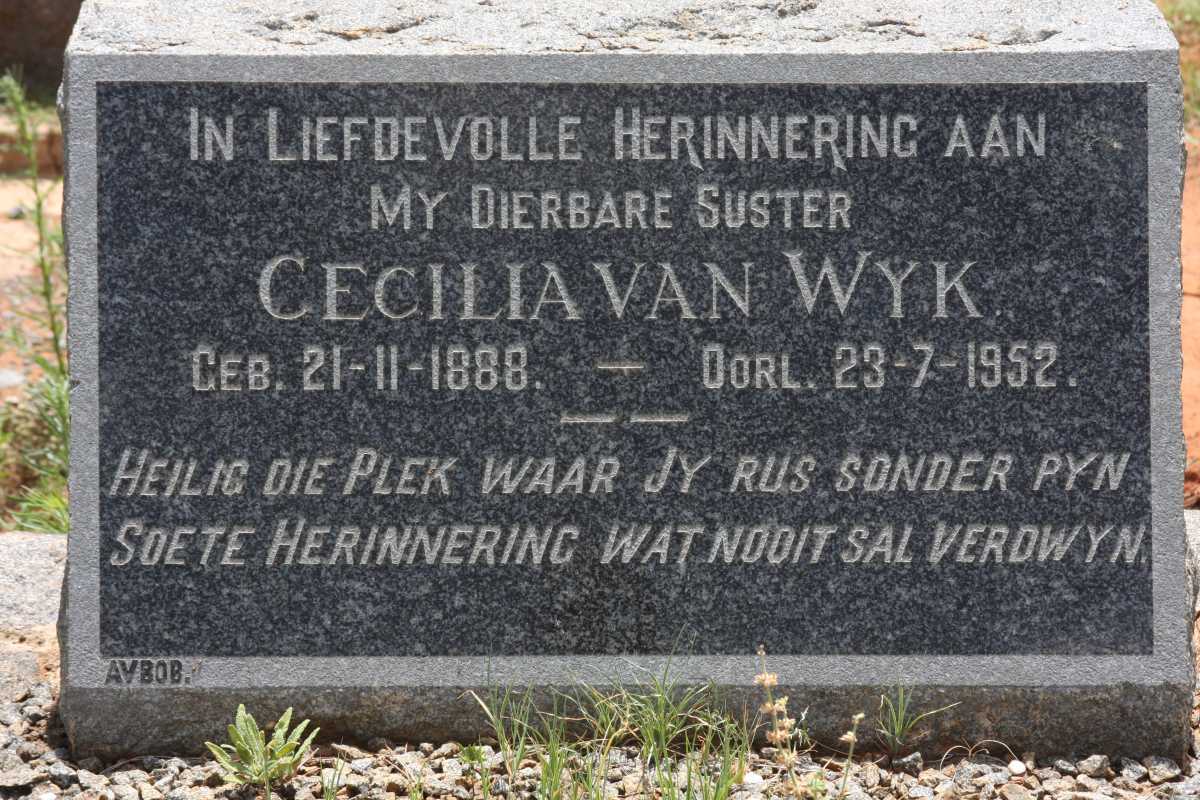 WYK Cecilia, van 1888-1952