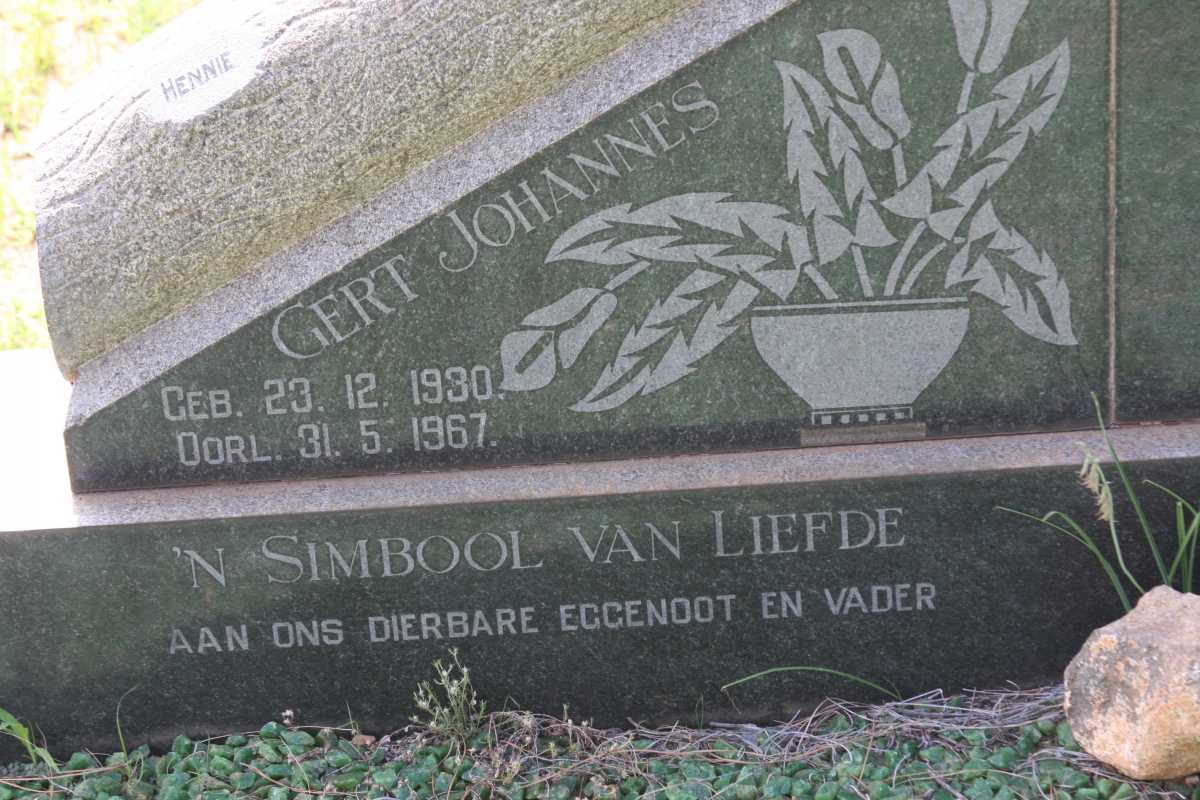 WAAL Gert Johannes ,de 1930-1967