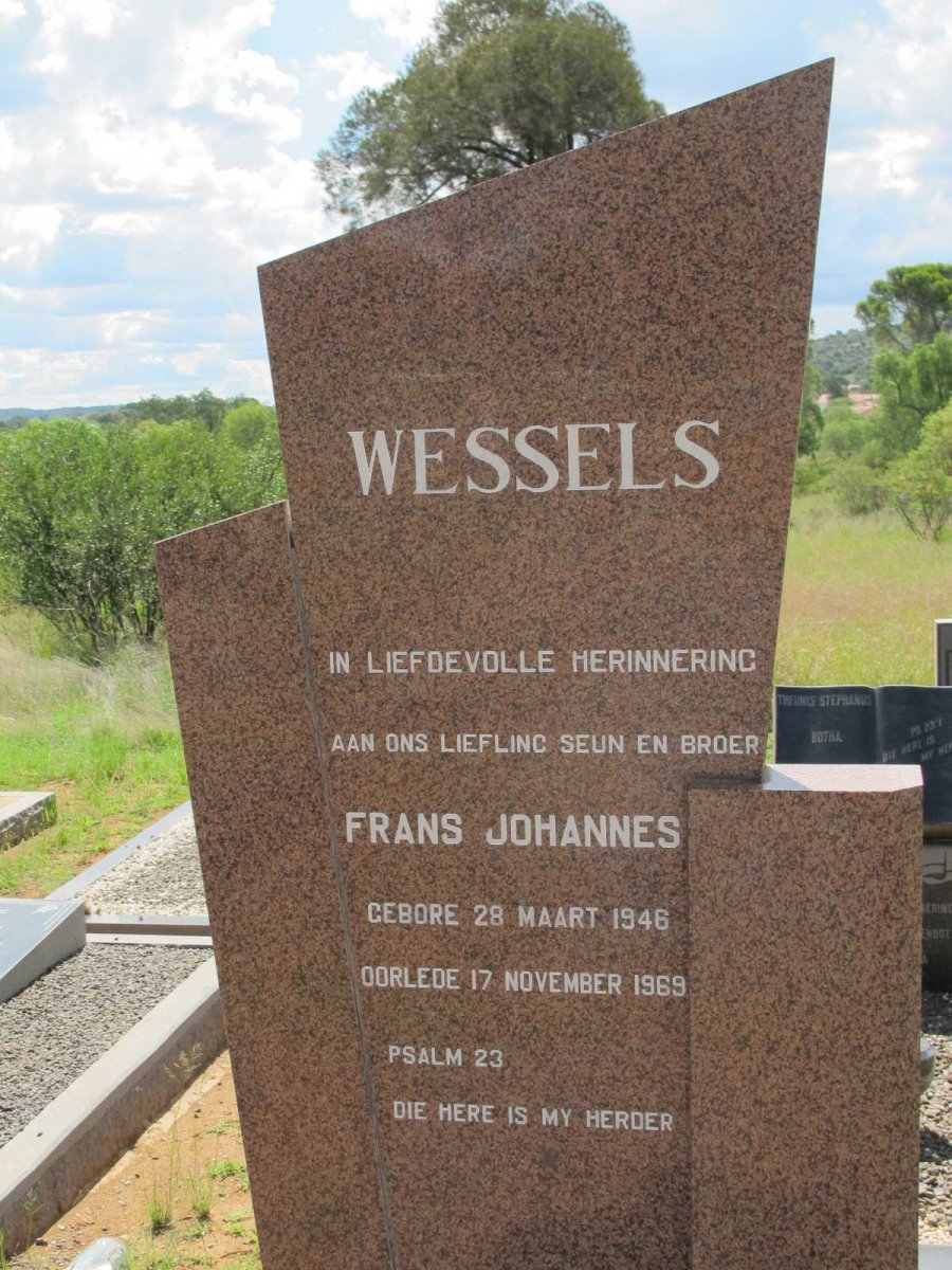 WESSELS Frans Johannes 1946-1969