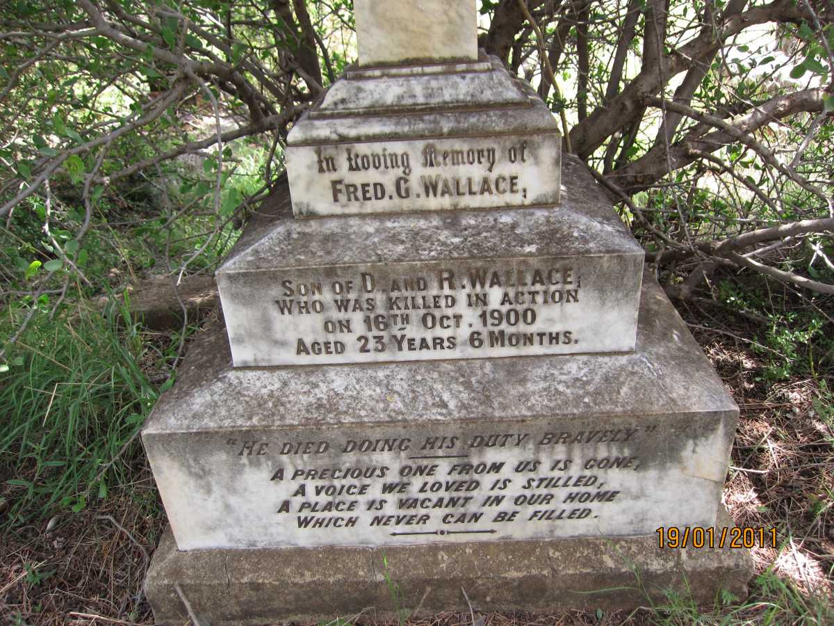 WALLACE Fred G. -1900