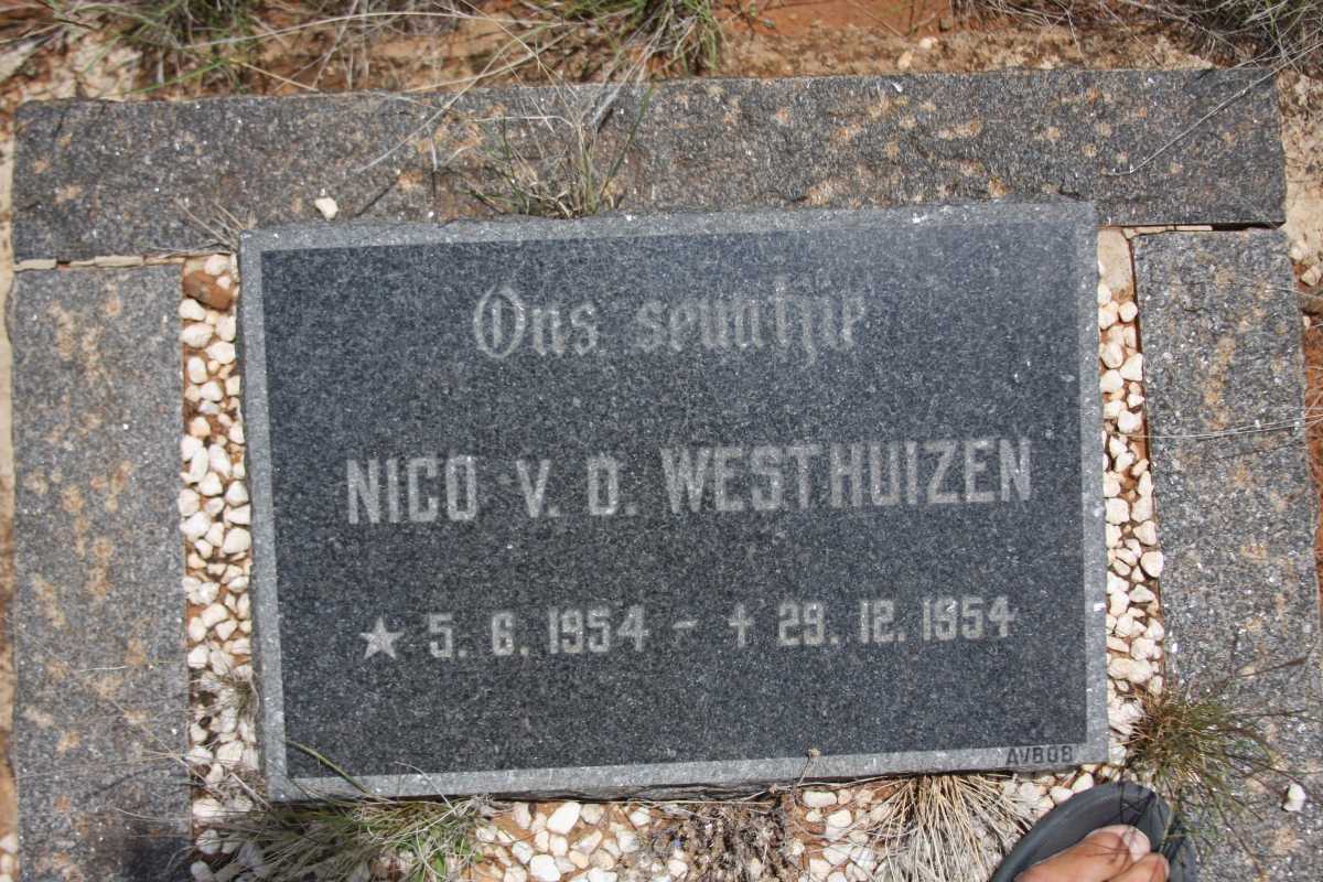 WESTHUIZEN Nico, v.d. 1954-1954