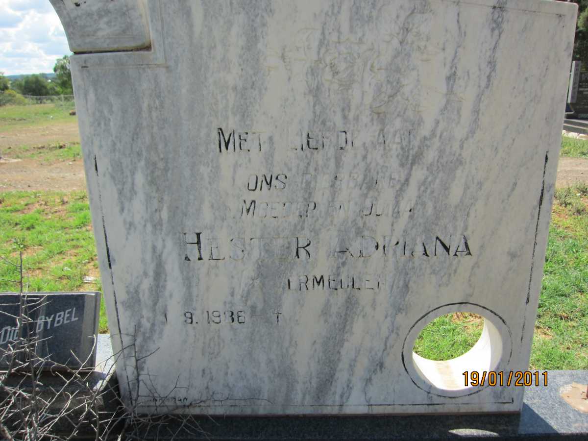 WALT Tjaart Hendrik, van 1932-1988 &amp; Hester Adriana ? 1936-